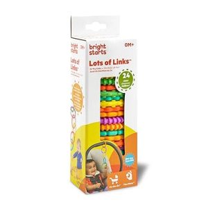 Bright Starts Lots of Links Rings Toys for Stroller or Carrier Seat
