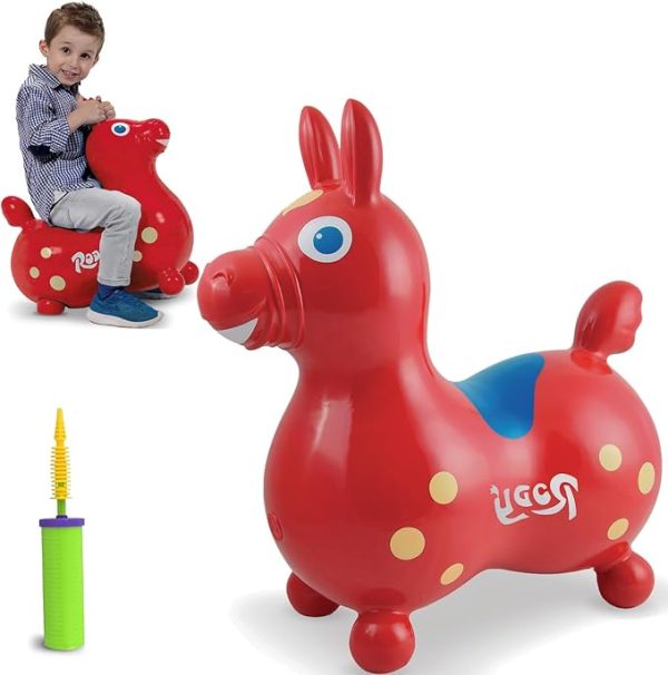 GYMNIC Red Rody Horse | Best Toddler Toy for 1-3 Years Old Kids