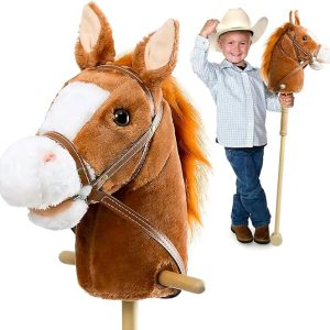 HollyHOME Stick Horse with Sounds for Kids